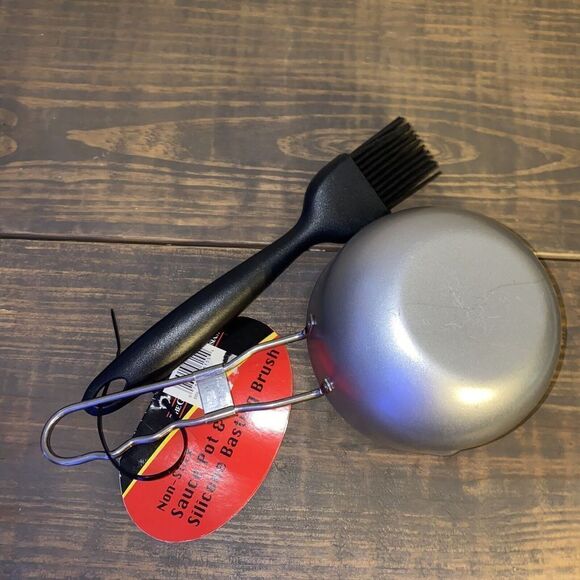 Mr. Bar-B-Q  Non-Stick Sauce Pot & Silicone Basting Brush - Picture 3 of 4